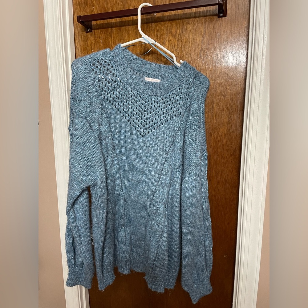 Lauren Conrad XXL sparkly blue sweater
